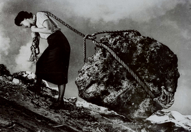 Grete Stern Sueño No15 Los sueños de cansancio 1950 Fotomontaje