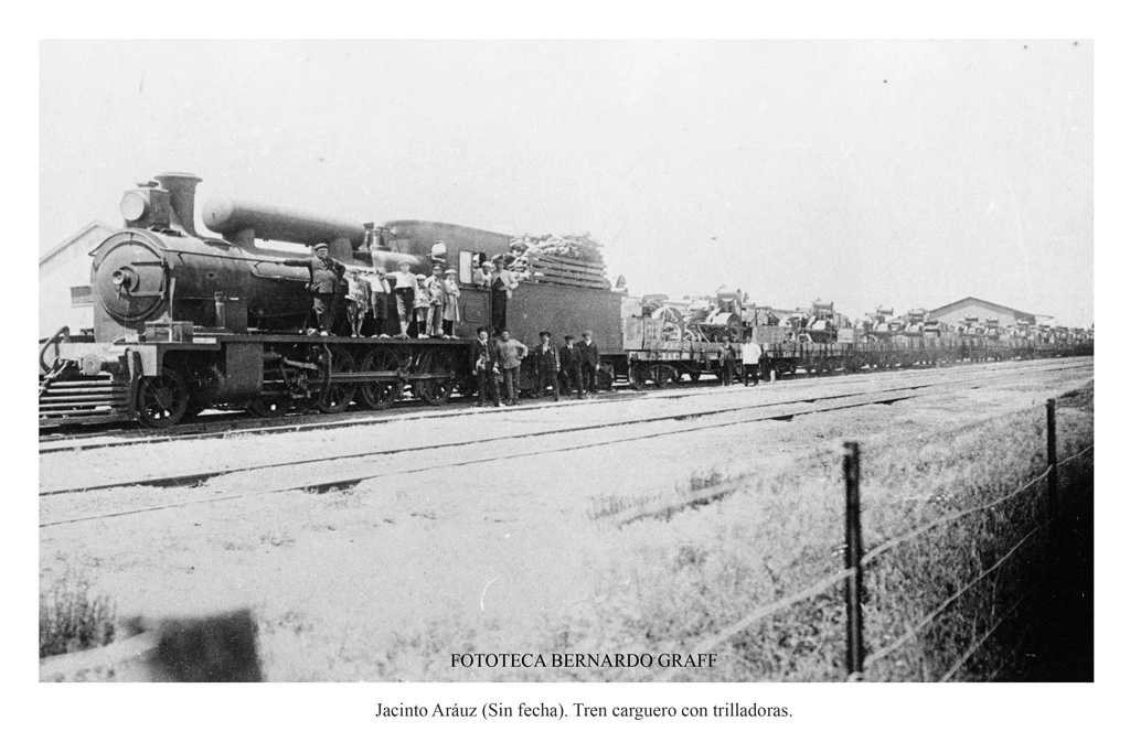 muestra ferrocarril en la pampa jacinto arauz carguero